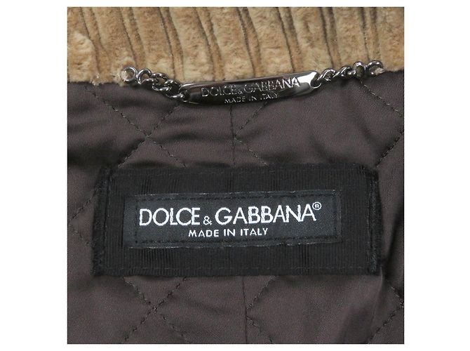 Doppelt gefütterter Cord-Mantel von Dolce & Gabbana Braun - Ansicht 5