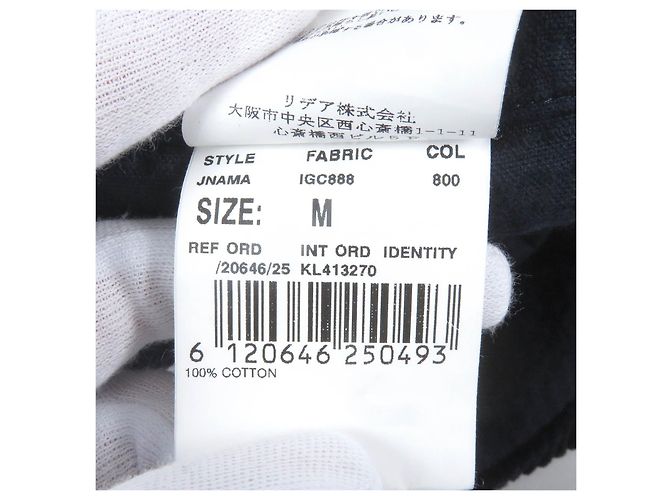 Autre Marque Chaqueta a medida de pana de algodón LARDINI azul marino M - vista 9