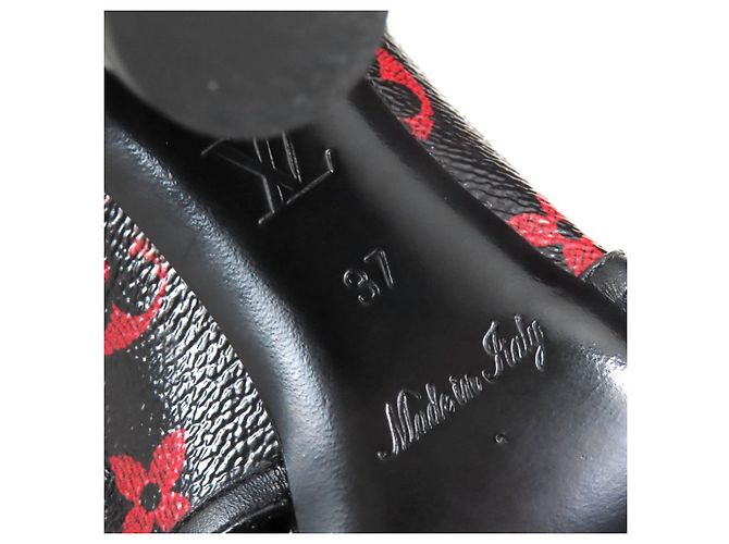 Botas de tacón de tobillo Monogram Rouge Flower Louis Vuitton - vista 12