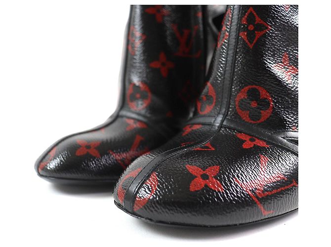 Botas de tacón de tobillo Monogram Rouge Flower Louis Vuitton - vista 5