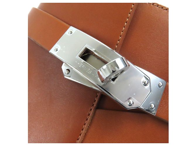Hermès Botas curtas de couro com fivela Hermes Kelly 37 - vista 9