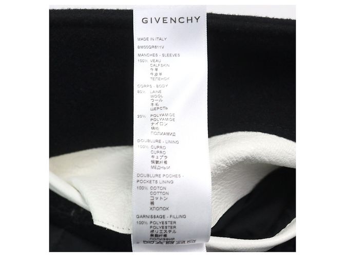 Jaqueta Varsity de couro Givenchy BM00QR611V - vista 10