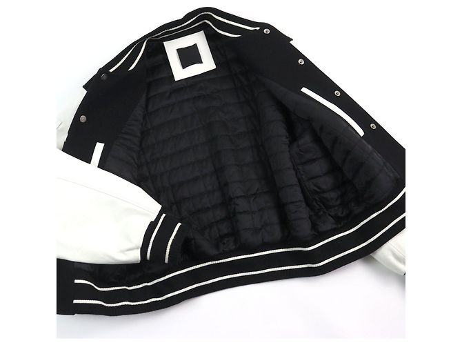 Jaqueta Varsity de couro Givenchy BM00QR611V - vista 3