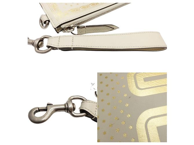 Clutch in pelle Gucci 510489 D'oro - vista 3