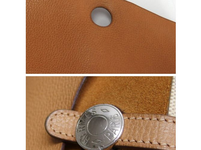 Borsa a spalla Vacheriese PM Colorado di Hermès Beige - vista 11