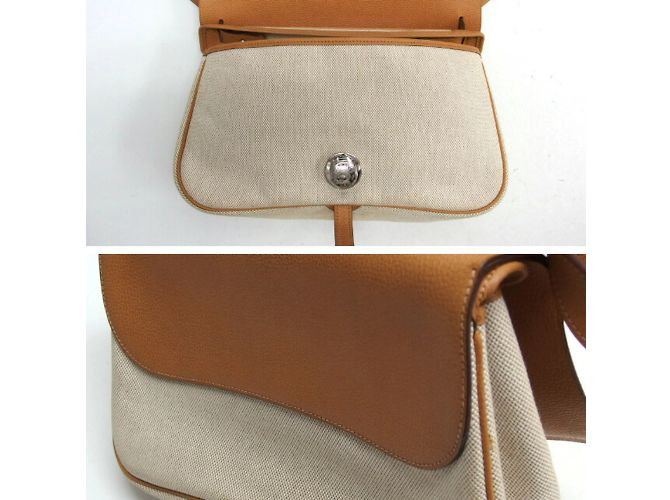 Borsa a spalla Vacheriese PM Colorado di Hermès Beige - vista 5