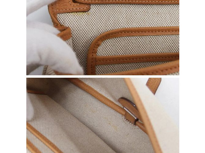 Borsa a spalla Vacheriese PM Colorado di Hermès Beige - vista 9