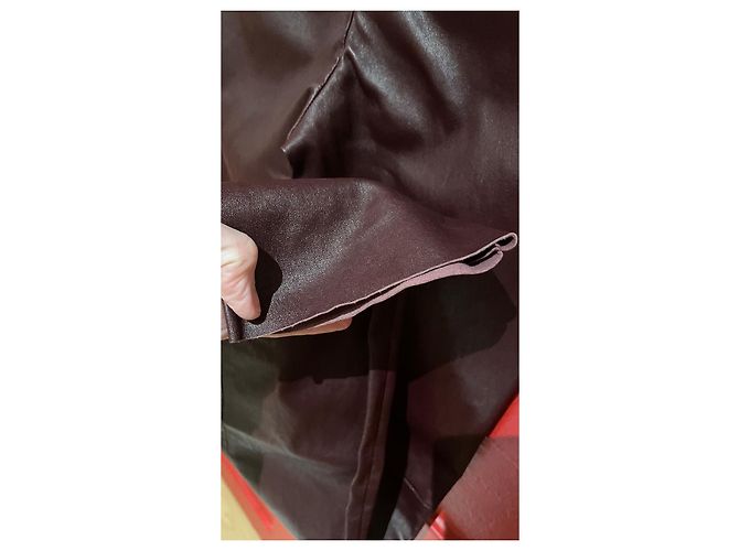Leggings de cuero Sonia Rykiel burdeos - vista 4