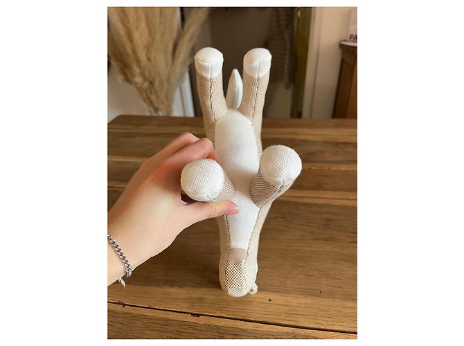 Peluche Cheval Hermès Epopée Beige Coton - vue 6