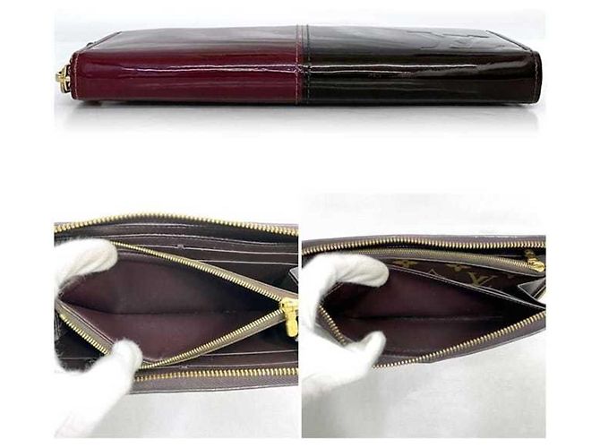Monedero Louis Vuitton en Amarante y Burdeos Castaño - vista 8