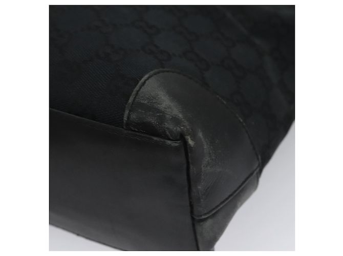 Bolso de mano de lona GG Gucci negro 33890 Auth ep7056 - vista 10