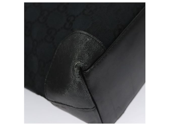 Bolso de mano de lona GG Gucci negro 33890 Auth ep7056 - vista 11