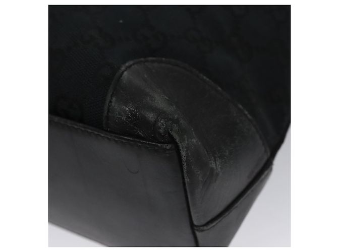 Bolso de mano de lona GG Gucci negro 33890 Auth ep7056 - vista 12