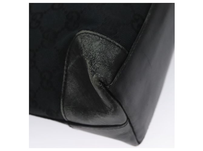 Bolso de mano de lona GG Gucci negro 33890 Auth ep7056 - vista 13