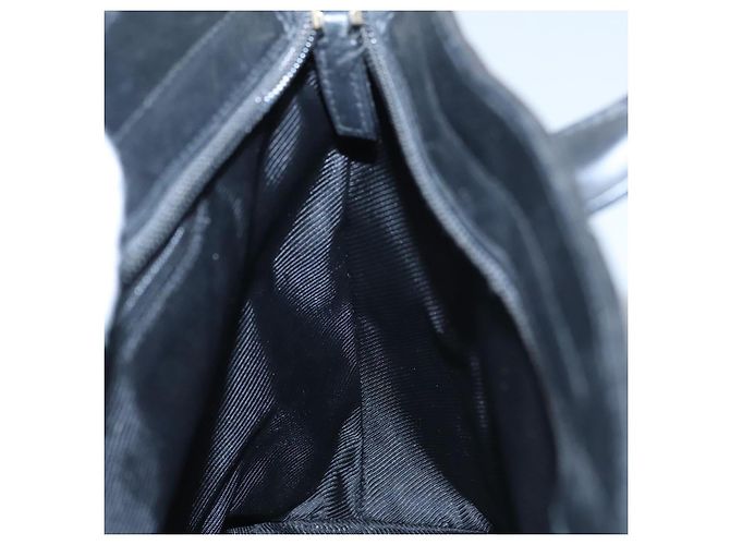 Bolso de mano de lona GG Gucci negro 33890 Auth ep7056 - vista 16