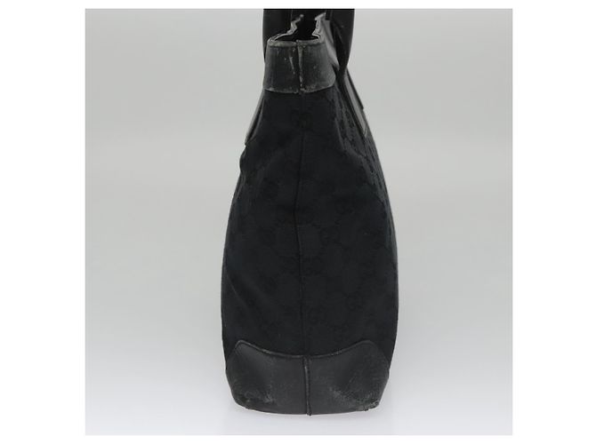 Bolso de mano de lona GG Gucci negro 33890 Auth ep7056 - vista 4