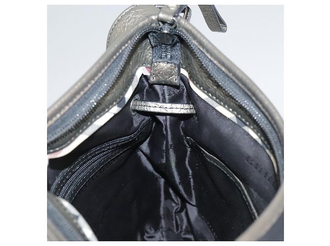 Borsa a Spalla BURBERRY in Nylon e Pelle Nera Auth ti2478 Nero - vista 18