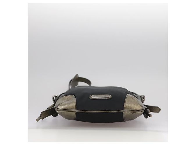 Borsa a Spalla BURBERRY in Nylon e Pelle Nera Auth ti2478 Nero - vista 5