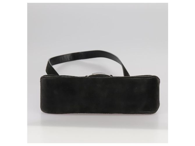 Bolsa de ombro Salvatore Ferragamo em camurça preta Auth hk1963 Preto - vista 5