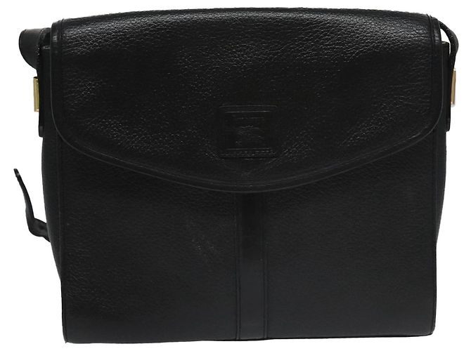 Autre Marque Borsa a Spalla Burberrys in Pelle Nera Auth yk16288 Nero - vista 13