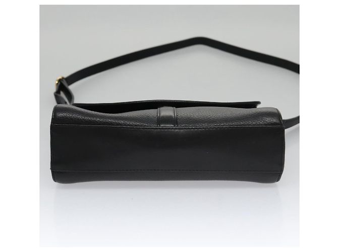 Autre Marque Borsa a Spalla Burberrys in Pelle Nera Auth yk16288 Nero - vista 5