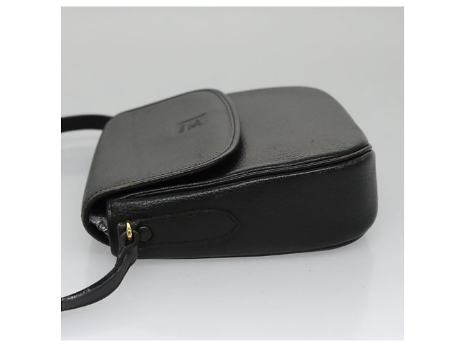 Autre Marque Borsa a spalla Burberrys in pelle nera Auth ep6980 Nero - vista 4