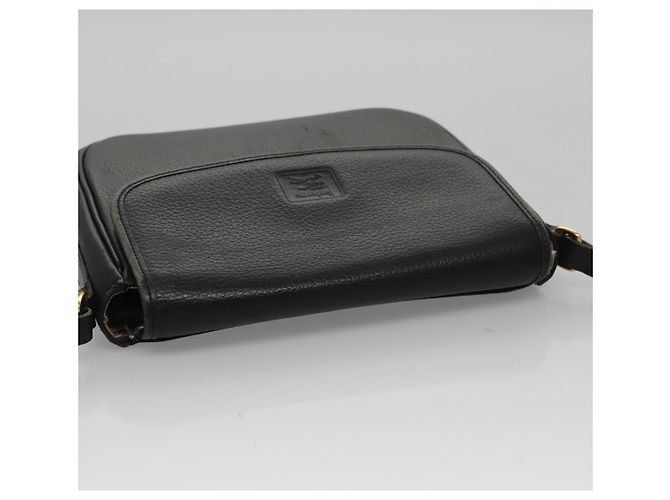 Autre Marque Borsa a spalla Burberrys in pelle nera Auth ep6980 Nero - vista 6