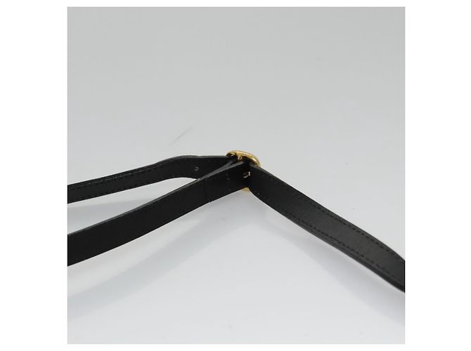 Autre Marque Borsa a spalla Burberrys in pelle nera Auth ep6980 Nero - vista 8