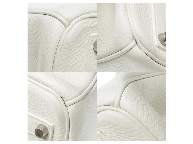 Hermès HERMES Birkin 35 Tasche aus Weißem Leder - 102293 - Ansicht 11