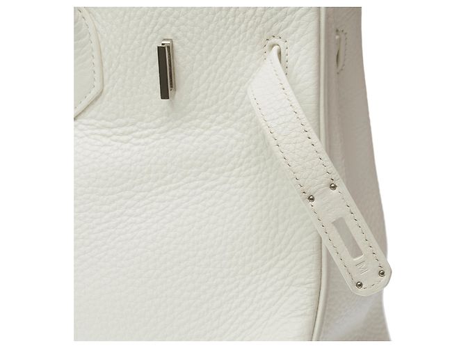 Hermès HERMES Birkin 35 Tasche aus Weißem Leder - 102293 - Ansicht 7