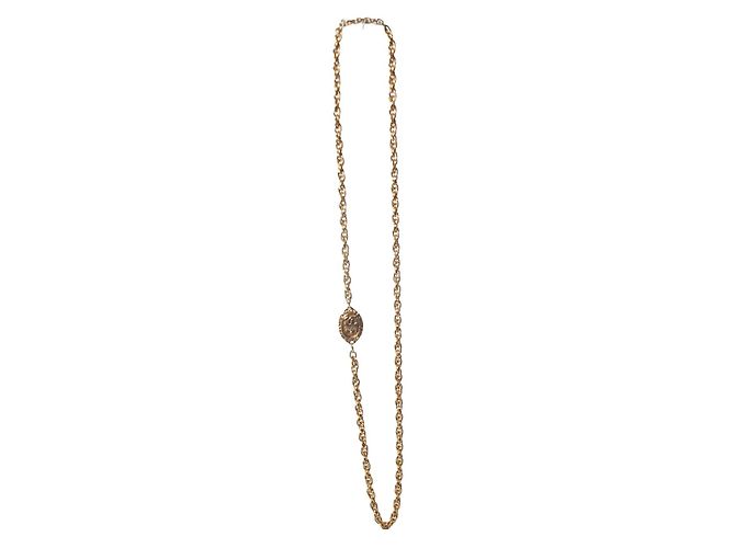 Chanel, collana a catena con corona d'oro - vista 2