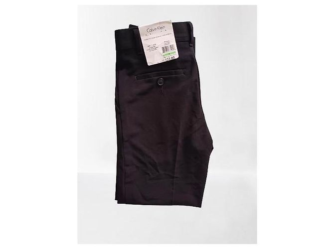 Pantalon élégant pour garçon Calvin Klein neuf avec étiquette Noir - vue 4