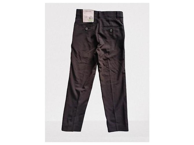 Pantalon élégant pour garçon Calvin Klein neuf avec étiquette Noir - vue 6