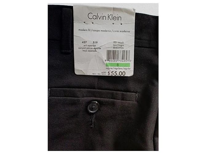 Pantalon élégant pour garçon Calvin Klein neuf avec étiquette Noir - vue 8