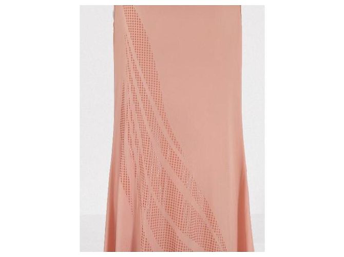 Wunderschönes Midi-Längen Cocktailkleid Versace Jeans Couture Größe S Koralle - Ansicht 13