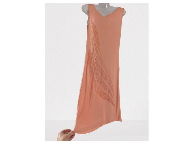 Wunderschönes Midi-Längen Cocktailkleid Versace Jeans Couture Größe S Koralle - Ansicht 16