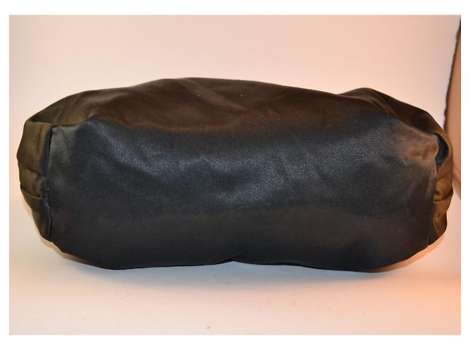 Pochette Moschino in satin nero - vista 5