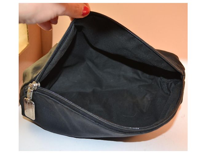 Pochette Moschino in satin nero - vista 6
