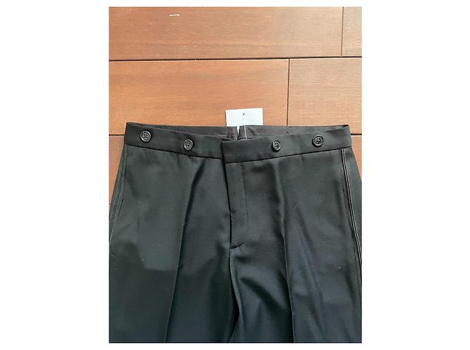 Ralph Lauren Pantalones anchos con detalles de esmoquin Negro - vista 3
