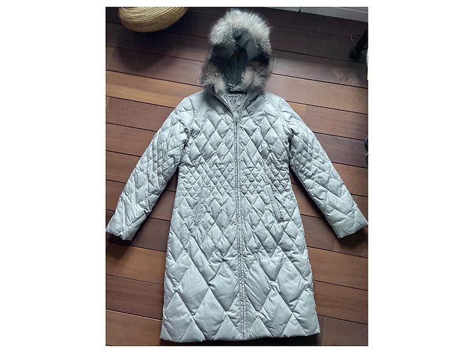 Autre Marque Marvin Richards Down Jacket Grey Fox Fur Collar Size S - view 2