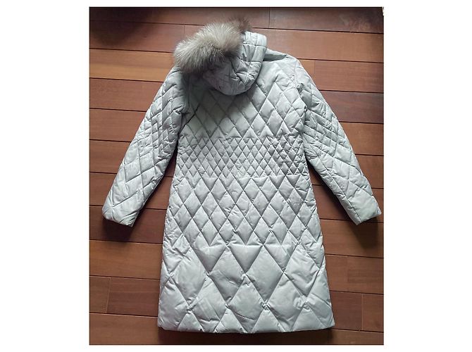 Autre Marque Marvin Richards Down Jacket Grey Fox Fur Collar Size S - view 4