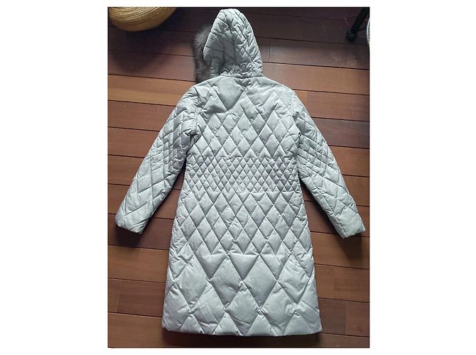 Autre Marque Marvin Richards Down Jacket Grey Fox Fur Collar Size S - view 5