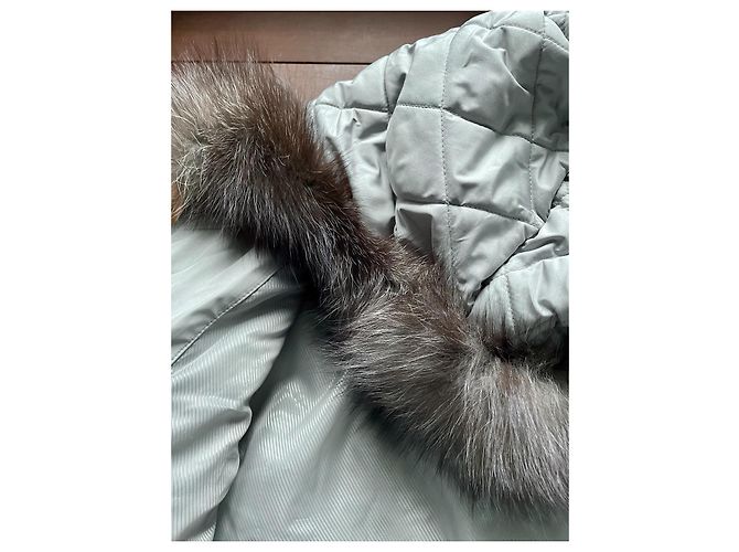 Autre Marque Marvin Richards Down Jacket Grey Fox Fur Collar Size S - view 7