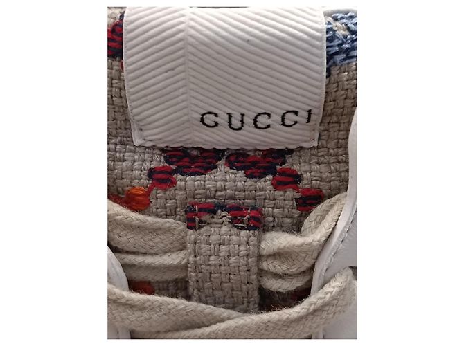 Baskets Gucci ChuckyB en cuir blanc taille 37 - vue 5