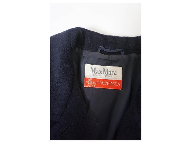 Abrigo de lana de la línea Max Mara Atelier Azul - vista 3