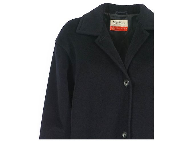 Abrigo de lana de la línea Max Mara Atelier Azul - vista 4