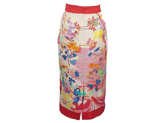 Dolce & Gabbana Falda larga de seda Dolce Gabbana Multicolor - vista 2