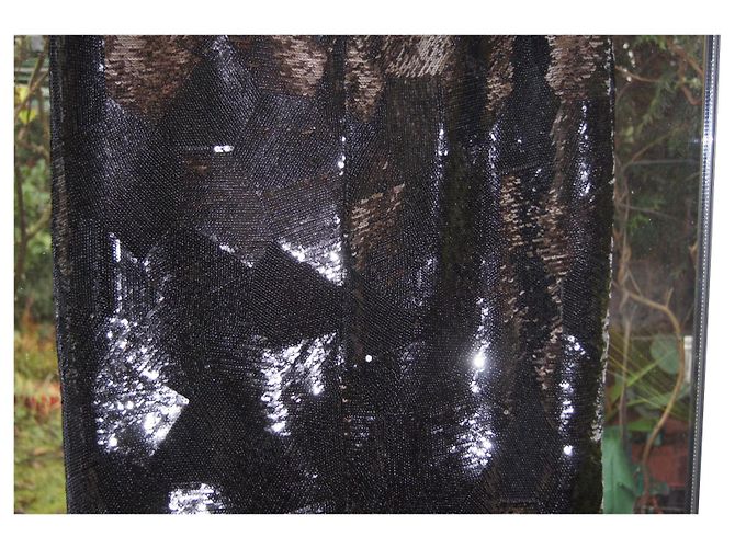 Autre Marque Gonna con paillettes March 23 Nera Nero - vista 4