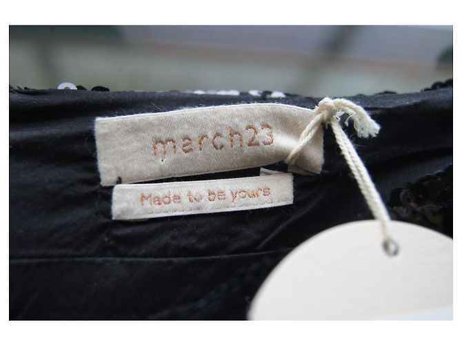 Autre Marque Gonna con paillettes March 23 Nera Nero - vista 7