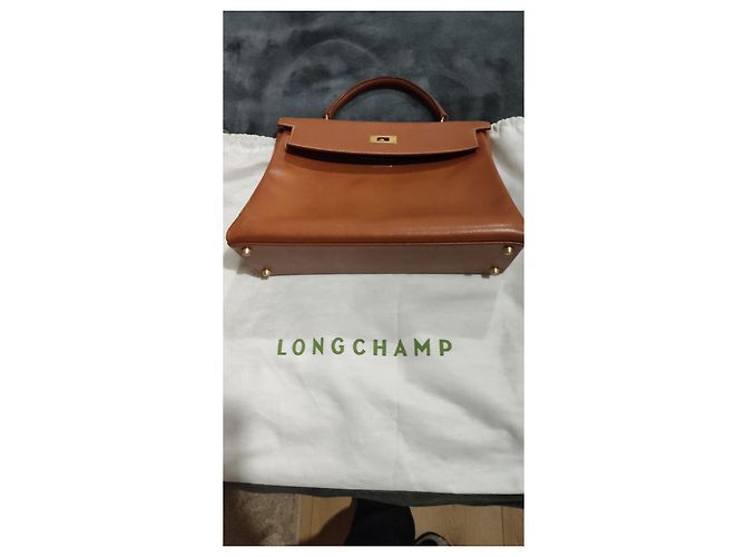 Borsa Hermès Kelly 28 in pelle color caramello - vista 11